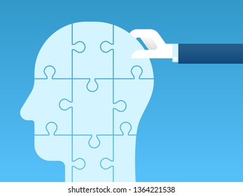 Hands with elements of puzzle. Teamwork and problem solution concept,vector illustration.
EPS 10.
