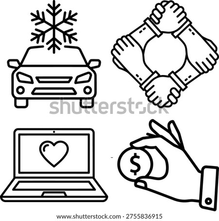 Hands exchanging money and handshake