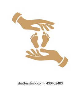 Hands Feet icon vector illustration eps10. 