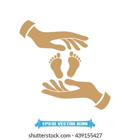 Hands Feet icon vector illustration eps10. 