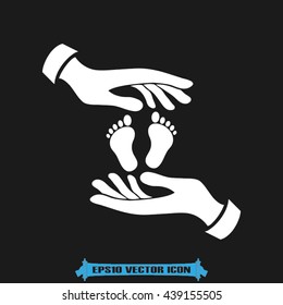 Hands Feet icon vector illustration eps10. 