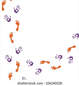 Hands and feet print