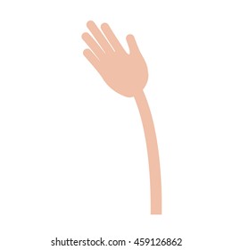 hands up fight isolated icon design, vector illustration  graphic 