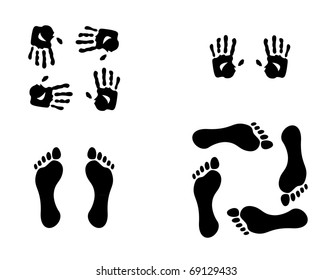 hands and foots illustration