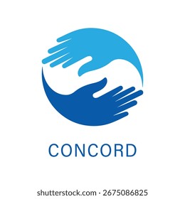 Hands forming a circle symbol of unity, harmony, and partnership, ideal for teamwork and community themes