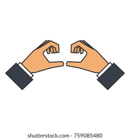 hands forming a heart