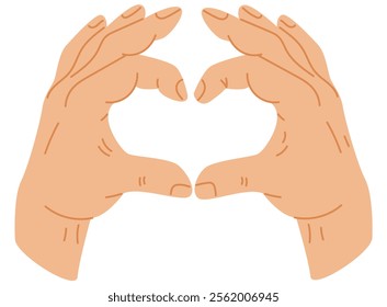 Hands Forming a Heart Gesture
