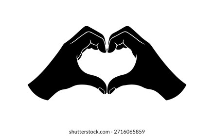 Hands Forming Heart Shape Romantic Love Symbol
