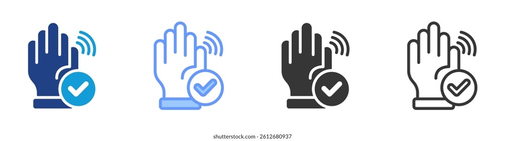 Hands Free Control icon set multiple style collection