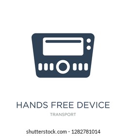 hands free device icon vector on white background, hands free device trendy filled icons from Transport collection, hands free device vector illustration