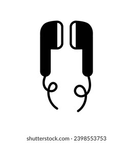 hands free icon with white background vector stock illustration