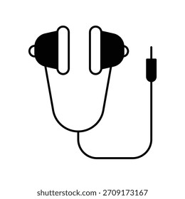 Icono de manos libres con fondo blanco Ilustración de stock de Vector