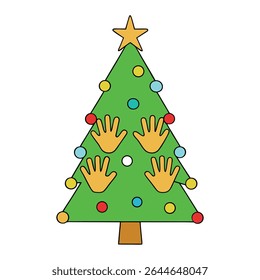 Hands gently holding a beautifully decorated Christmas tree, symbolizing the warmth of giving, holiday spirit, and sharing joy during the festive season.
