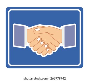 Hands gesture design over white background, vector illustration