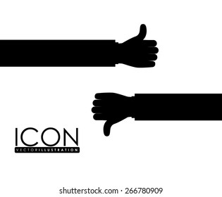 Hands gesture design over white background, vector illustration