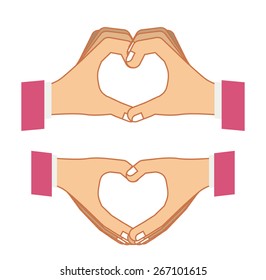 Hands gesture design over white background, vector illustration