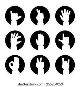 hands gesture design, vector illustration eps10 graphic 