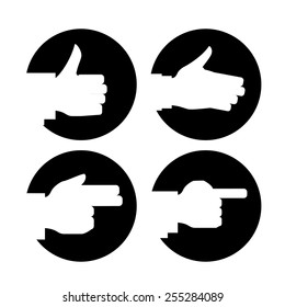 hands gesture design, vector illustration eps10 graphic 