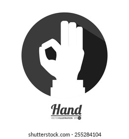 hands gesture design, vector illustration eps10 graphic 