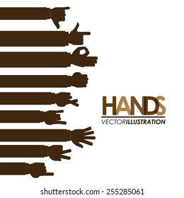 hands gesture design, vector illustration eps10 graphic 