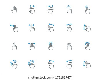 Hands Gesture and Fingerprints Icon