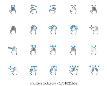 Hands Gesture and Fingerprints Icon