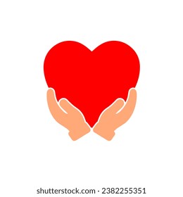 Hands gesture with heart vektor