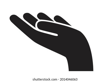 hands gesture icon. support, peace and care vector illustration