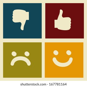 hands gesture over cream background vector illustration