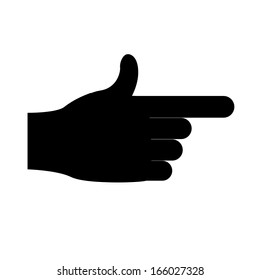 hands gesture over white  background vector illustration