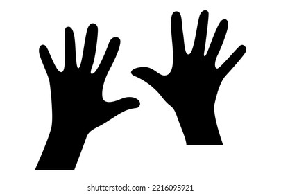 hands up gesture with ten finger