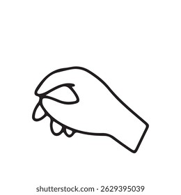 hands gestures in doodle style isolated gesturing human arms