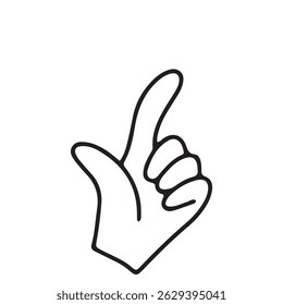 hands gestures in doodle style isolated gesturing human arms