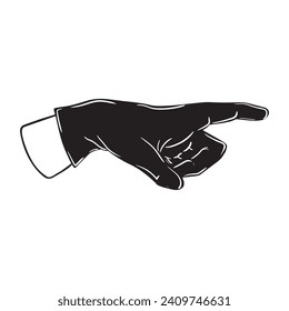 Hands gestures vector cartoon illustration 