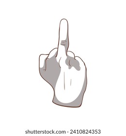 Handgesten, Vektorgrafik-Illustration 