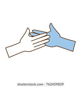 hands giving the five