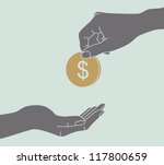 Hands Giving & Receiving Money