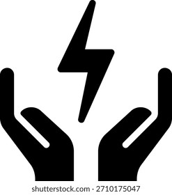 Hand Glyphe Symbol Illustration Vektor