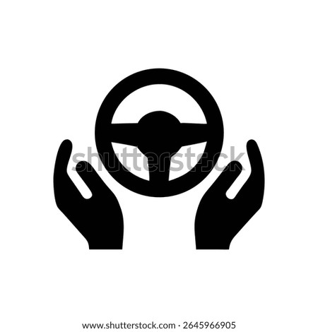 Hands gripping a steering wheel, symbolizing driving.