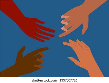 Hands, hand design, comma. I have a hand in the photo in different variations.