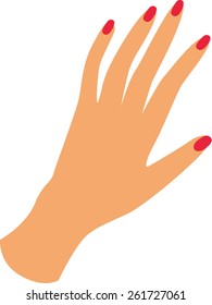hands hand nails manicure  vector