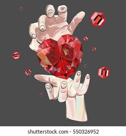 hands and heart