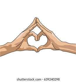Hands heart