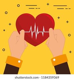 hands with heart cardio