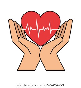 hands with heart cardio