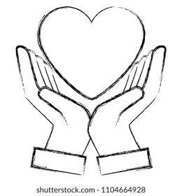 hands with heart cardiology