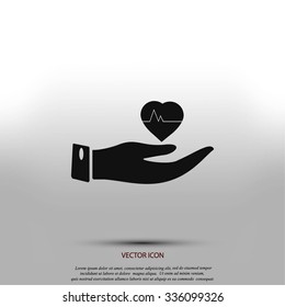 hands of the heart icon