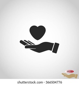 hands of the heart icon