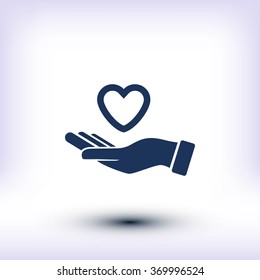 hands of the heart icon