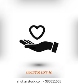 hands of the heart icon